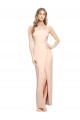 Best Stretch Crepe Long Square Neck Sheath Prom Dresses Canada