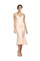 Best Stretch Crepe Low Back Midi Length V-Neck Sheath Prom Dress Canada