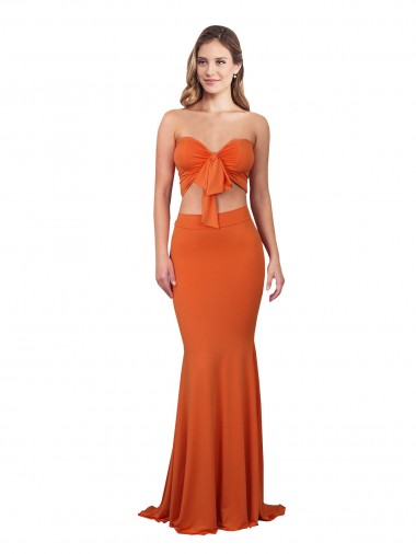 Best Spandex Long Strapless Mermaid Prom Dress Canada