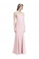 Best Stretch Crepe Criss Cross Open Back Long Spaghetti Straps Mermaid Sheath Prom Dress Canada