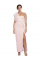 Best Stretch Crepe Low Back Long One Shoulder Sheath Prom Dress Canada