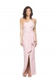 Best Stretch Crepe Low Back Long Strapless Pink Sheath Prom Dress Canada