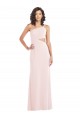 Best Stretch Crepe Long One Shoulder Pink Trumpet Prom Dress Canada