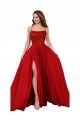 Best Spandex & Lace Criss Cross Open Back Long Spaghetti Straps A-Line Prom Dress Canada