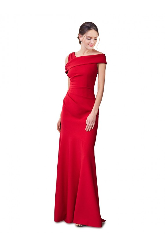 Best Stretch Crepe Long Mermaid Prom Dress Canada