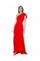 Best Stretch Crepe Long One Shoulder Red Mermaid Prom Dress Canada