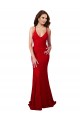 Best Lace Low Back Long V-Neck Mermaid Prom Dress Canada