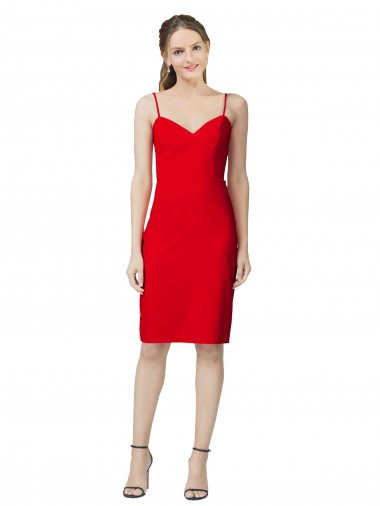 Best Stretch Crepe Cocktail Length Sweetheart Sheath Prom Dress Canada