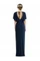 Best Spandex Open Back Long Bateau Neck Sheath Prom Dress Canada