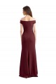 Best Stretch Crepe Long Off the Shoulder Sheath Prom Dress Canada