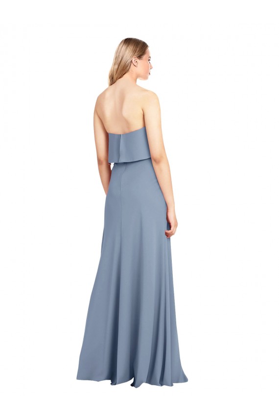 Best Stretch Crepe Long High Neck Sheath Prom Dress Canada