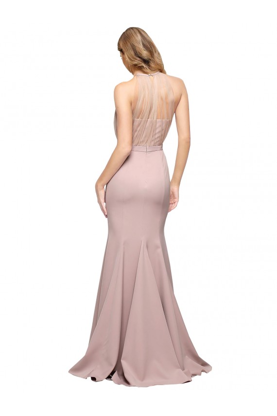 Best Stretch Crepe Sweep Train Sweetheart Sheath Prom Dress Canada