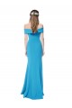 Best Stretch Crepe Long Off the Shoulder Sheath Prom Dresses Canada