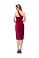 Best Stretch Crepe Cocktail Length One Shoulder Sheath Prom Dress Canada
