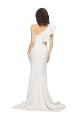 Best Stretch Crepe Sleeveless One Shoulder Ivory Sheath Prom Dress Canada