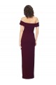 Best Stretch Crepe Long Square Neck Sheath Side Slit Prom Dress Canada