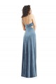 Best Stretch Velvet Low Back Long Square Neck Sheath Prom Dress Canada
