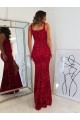 Best Velvet Sequin Long Square Neck Sheath Prom Dress Canada