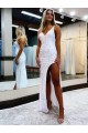 Best Velvet Sequin Long V-Neck Sheath Prom Dress Canada