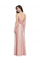Best Sequin Low Back Long V-Neck Sheath Prom Dress Canada