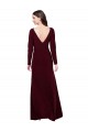 Best Spandex Long V-Neck Sheath Front Slit Prom Dress Canada