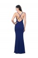 Best Stretch Crepe Low Back Long V-Neck Sheath Prom Dress Canada