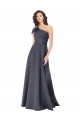 Best Satin Long One Shoulder A-Line Prom Dress Canada