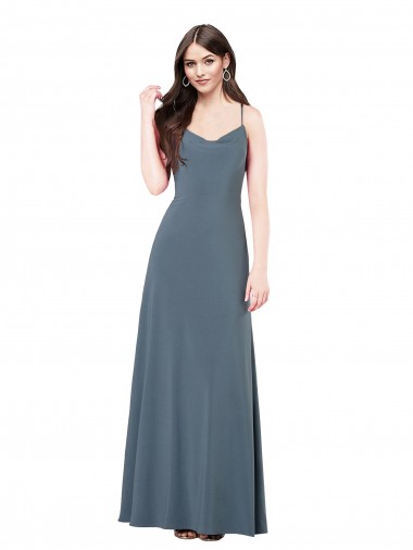 Best Spandex Low Back Long V-Neck A-Line Prom Dress Canada