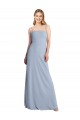 Best Stretch Crepe Criss Cross Open Back Long Square Neck A-Line Prom Dress Canada