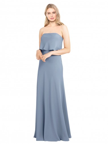 Best Stretch Crepe Long High Neck Sheath Prom Dress Canada