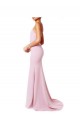 Best Stretch Crepe Criss Cross Open Back Long Spaghetti Straps Mermaid Sheath Prom Dress Canada