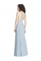 Best Stretch Crepe Criss Cross Open Back Long Halter Neck Trumpet Prom Dress Canada