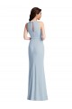 Best Stretch Crepe Long Halter Neck Trumpet High Slit Prom Dress Canada