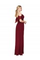 Best Soft Chiffon V-Back Long Off the Shoulder Trumpet Prom Dress Canada