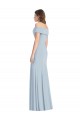 Best Stretch Crepe Long Off the Shoulder Trumpet Prom Dress Canada