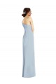 Best Stretch Crepe Long Off the Shoulder Light Sky Blue Trumpet Prom Dress Canada
