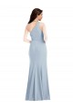 Best Stretch Crepe Long One Shoulder Trumpet Prom Dress Canada