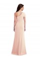 Best Stretch Crepe Long One Shoulder Nude Trumpet Prom Dress Canada
