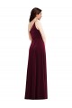 Best Stretch Velvet Long One Shoulder Trumpet Black Tie Prom Dress Canada