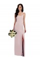 Best Stretch Crepe Long Spaghetti Straps Trumpet Prom Dresses Canada