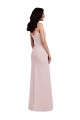 Best Stretch Crepe Long Spaghetti Straps Trumpet Prom Dresses Canada