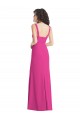 Best Stretch Crepe Long Square Neck Trumpet Front Slit Prom Dress Canada