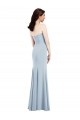 Best Stretch Crepe Long Strapless Trumpet Front Slit Prom Dress Canada