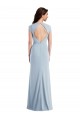 Best Stretch Crepe Open Back Long Trumpet Prom Dress Canada