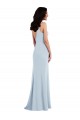 Best Stretch Crepe V-Back Long Spaghetti Straps Trumpet Prom Dress Canada