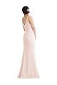 Best Stretch Crepe Long V-Neck Trumpet Prom Dresses Canada