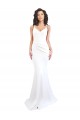 Best Stretch Crepe Low Back Long Spaghetti Straps Mermaid Black Tie Prom Dress Canada