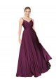 Best Stretch Crepe V-Back Long Spaghetti Straps A-Line Prom Dress Canada